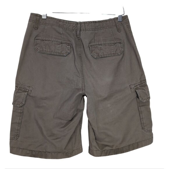 Gap Cargo Shorts Mens 32 Green Casual Hike Outdoor Y2K Gorpcore Thick Cotton - Picture 2 of 9